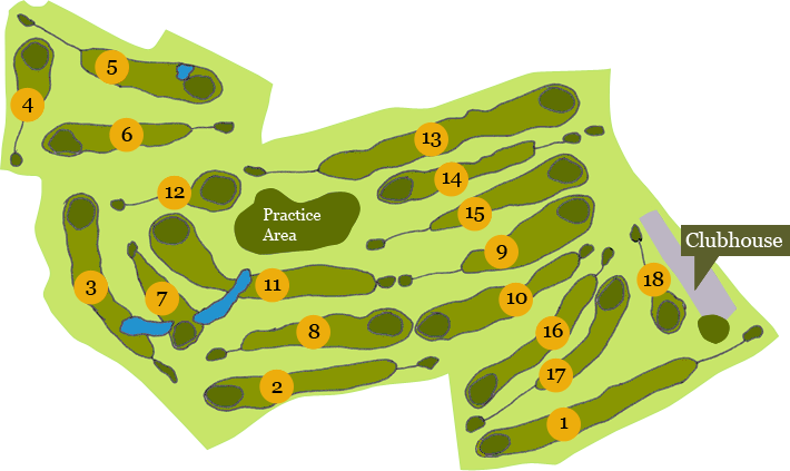 The Grove Golf Course Plan View
